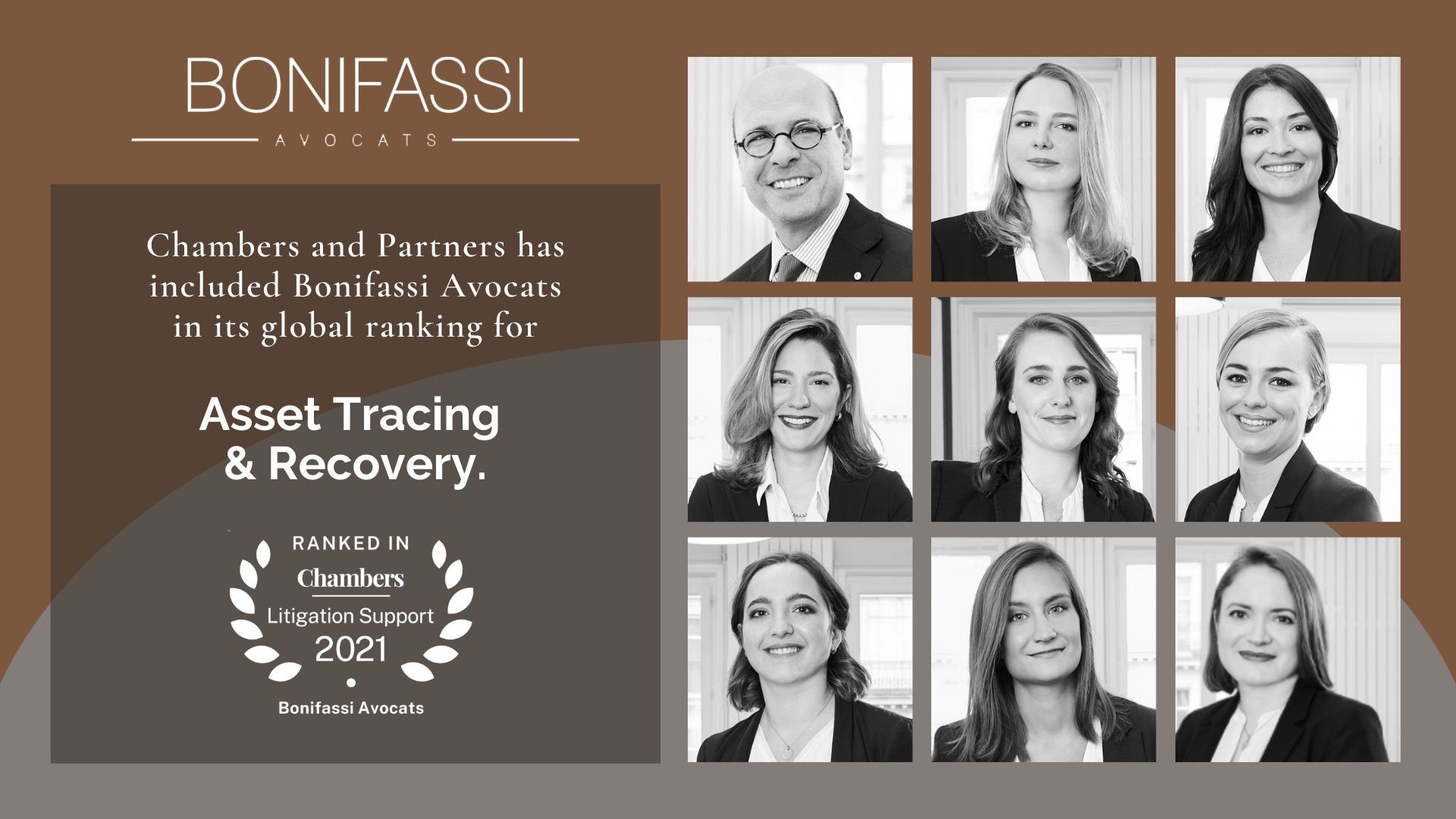 Chambers and Partners’ ranks Bonifassi Avocats in Asset Tracing & Recovery