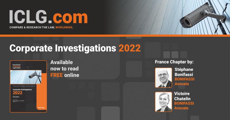 Bonifassi and Chatelin co-author Corporate Investigations 2022